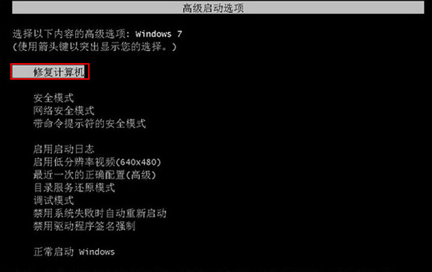 win7系統無法進入系統解決教程