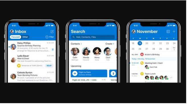 微軟Outlook iOS版更新：全新UI設計，體驗大提升