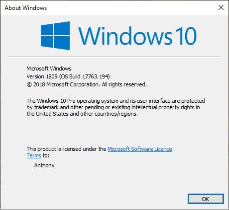 Windows 10 Build 17763.194：修復(fù)WMP進度條問題